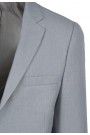  Man’s light grey blazer with textured weave mixed wool