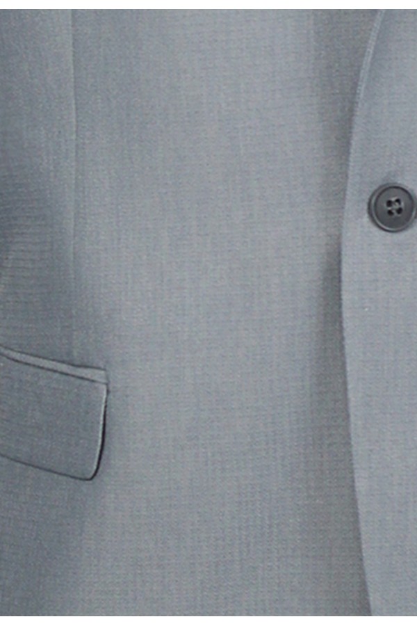  Man’s light grey blazer with textured weave mixed wool