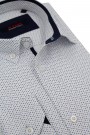 Man’s white printed cotton shirt 