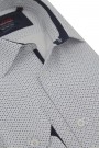 Man’s white printed cotton shirt 