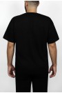 Man’s black oversized t-shirt 