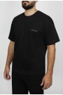 Man’s black oversized t-shirt 