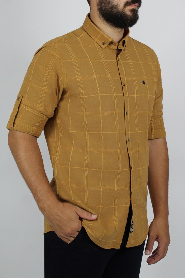 Man's camel shirt    