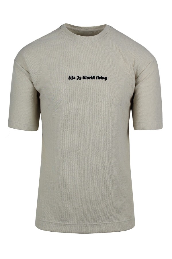  Man’s beige cotton t-shirt 