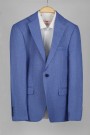  Man’s sky blue blazer with textured weave mixed wool