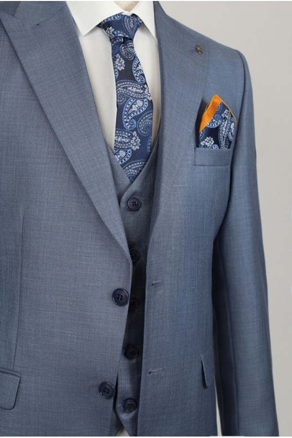 Man's blue suit 