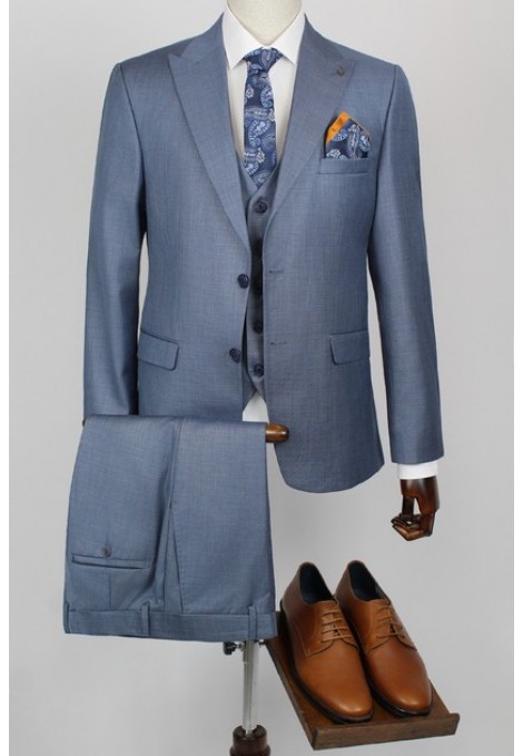 Man's blue suit 