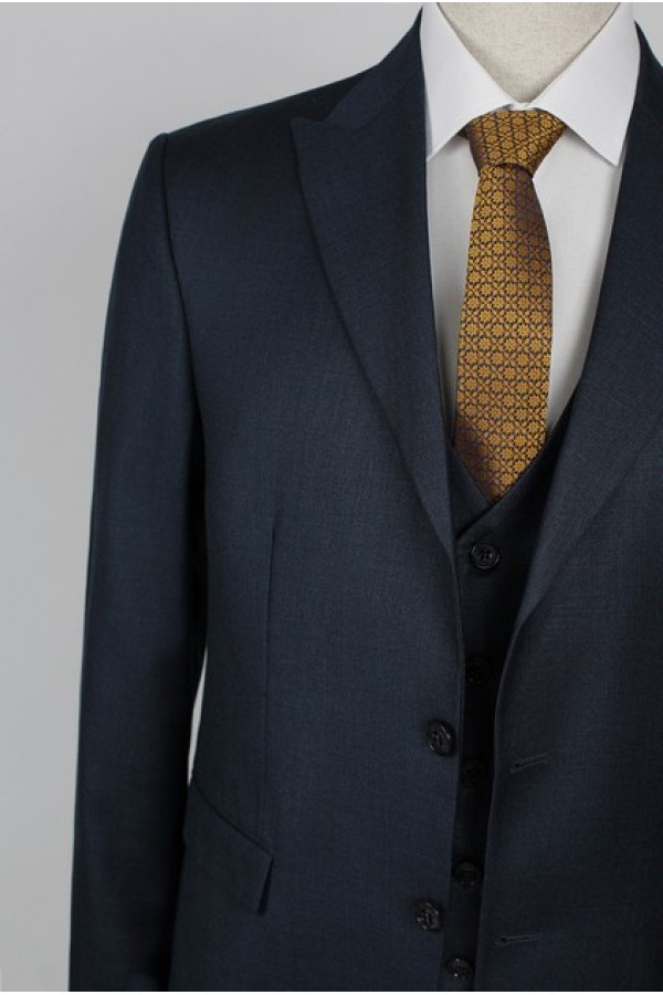 Man's dark blue suit  