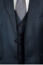 Man's dark blue suit  