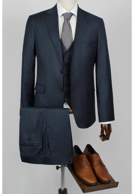 Man's dark blue suit  