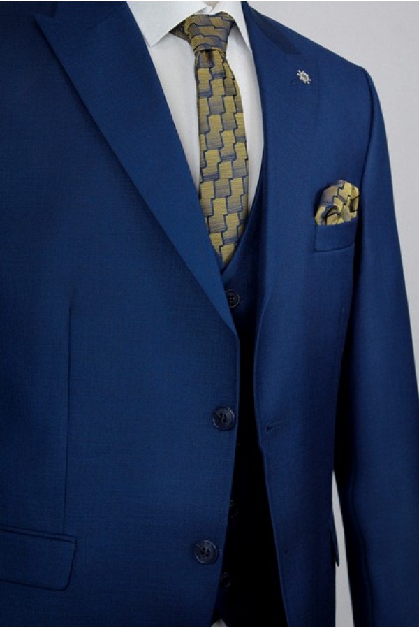 Man's blue suit 