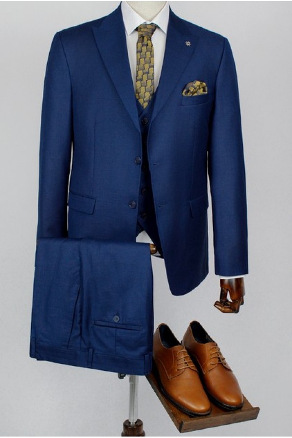 Man's blue suit 