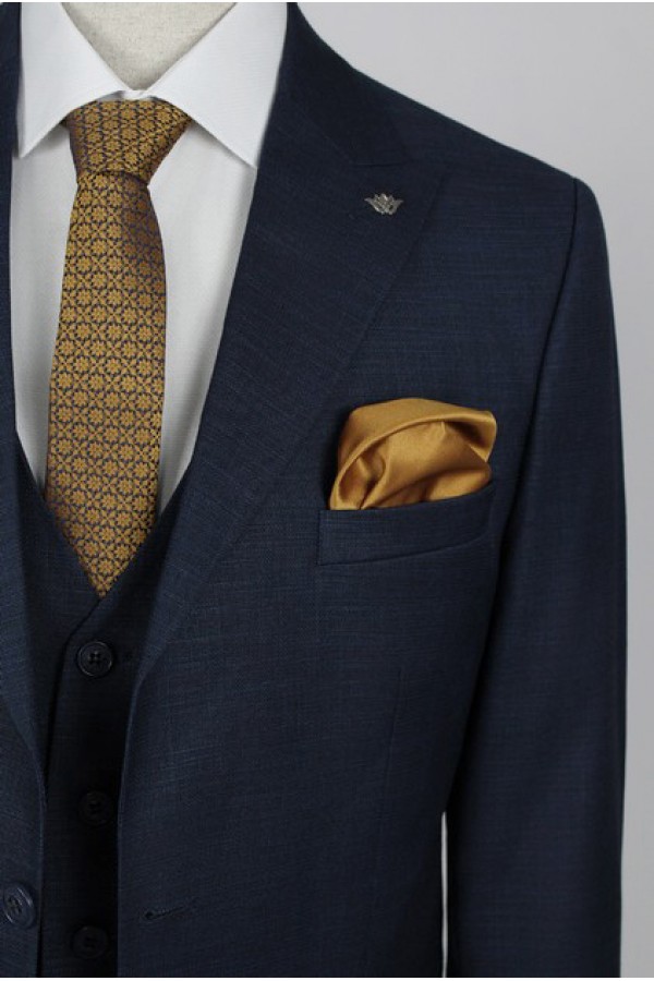 Man's dark blue suit  