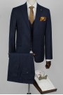 Man's dark blue suit  