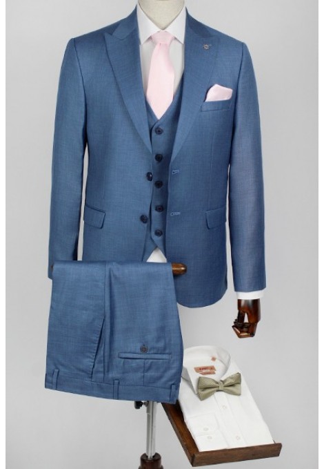 Man's raf blue  suit  mixed wool 