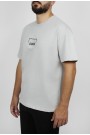 Man’s light grey oversized t-shirt 