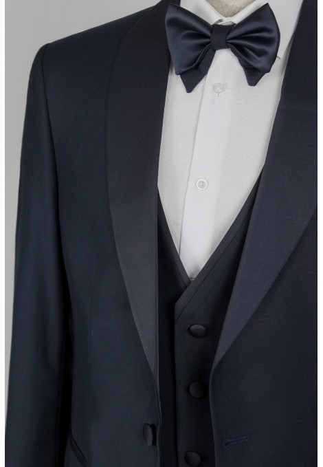 Man's dark blue suit mixed wool
