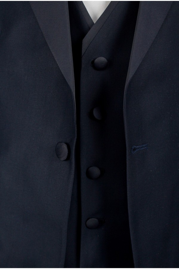 Man's dark blue suit mixed wool