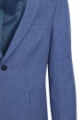 Man’s sky blue  blazer with detailed pockets mixed wool