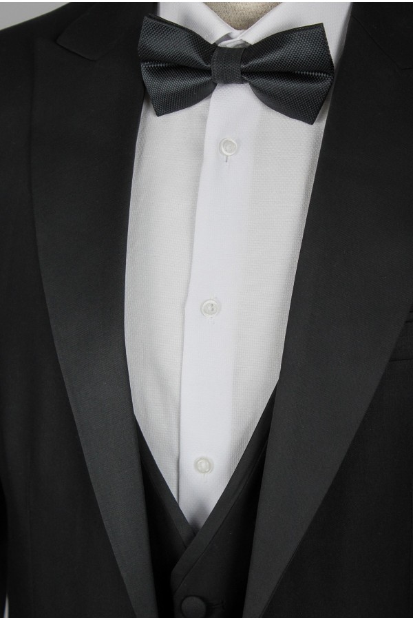 Man's black suit mixed wool