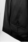 Man's black suit mixed wool