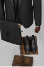 Man's black suit mixed wool