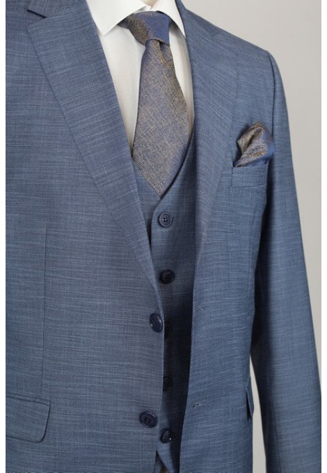 Man's blue suit 