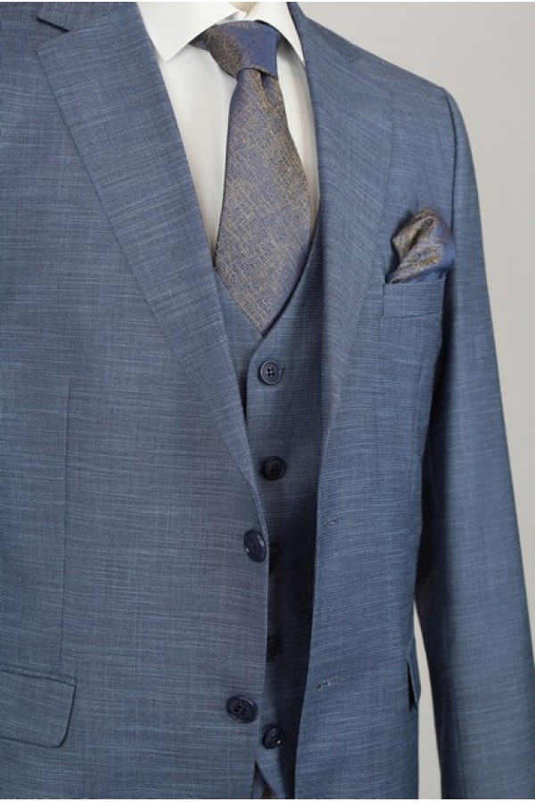 Man's blue suit 