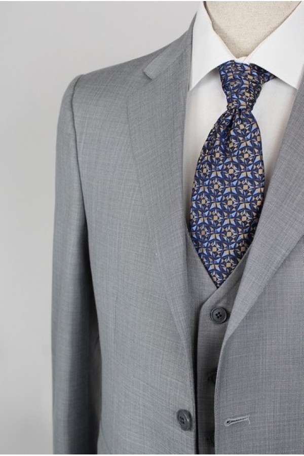 Man's grey  suit  