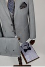 Man's grey  suit  