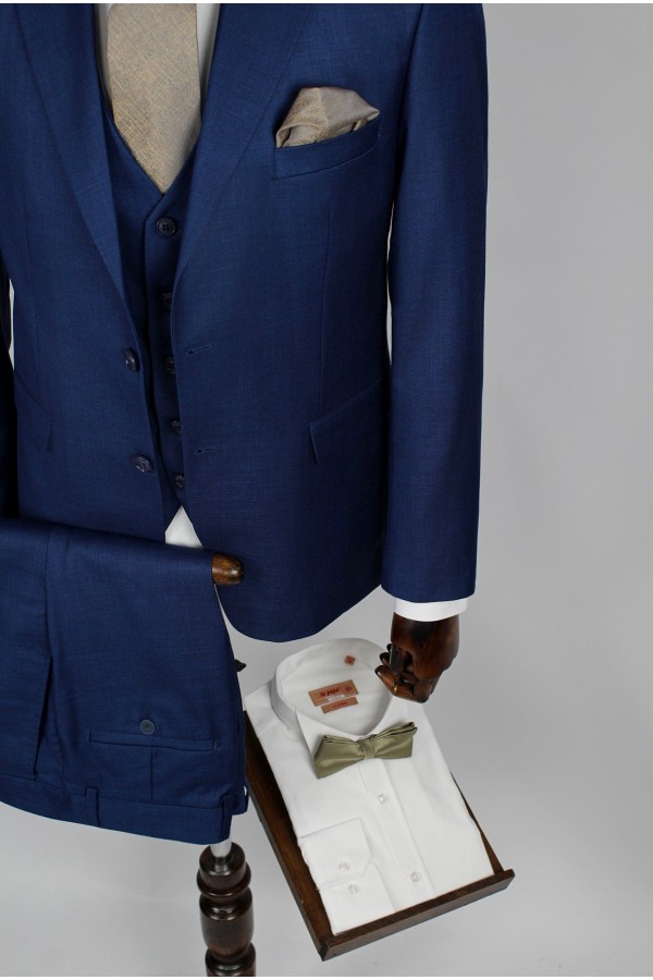 Man's blue suit  