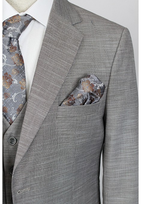 Man's dark beige suit  