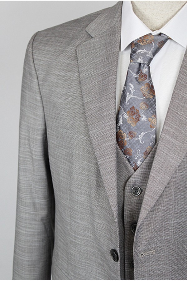 Man's dark beige suit  