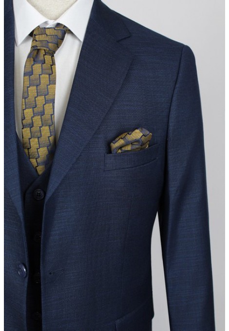 Man's dark blue suit 