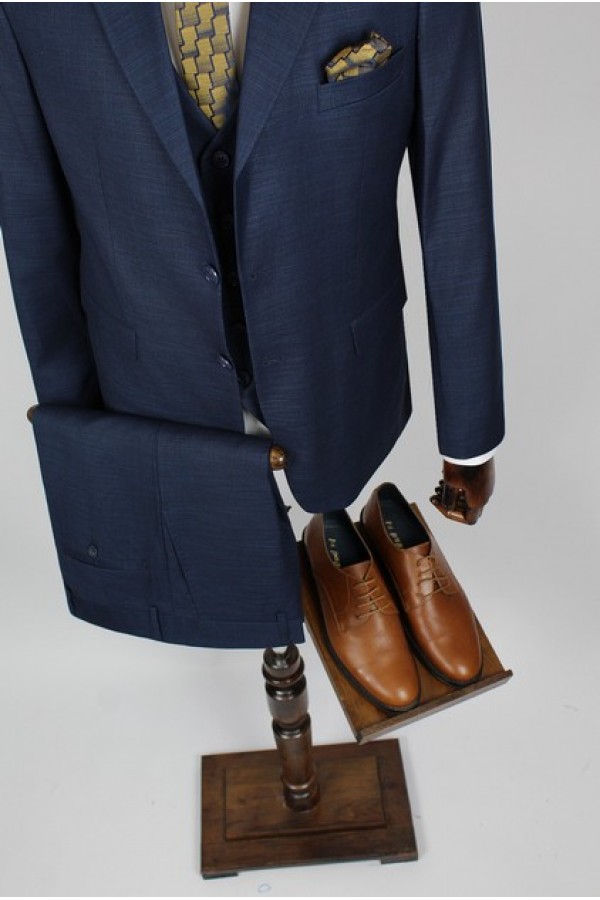 Man's dark blue suit 