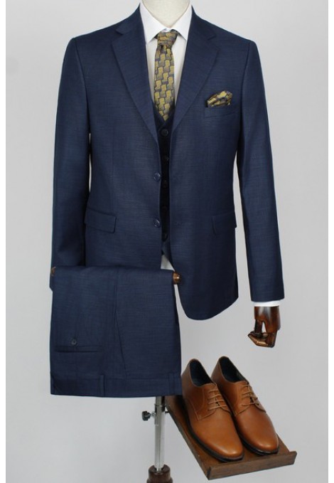 Man's dark blue suit 