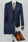 Man's dark blue suit 