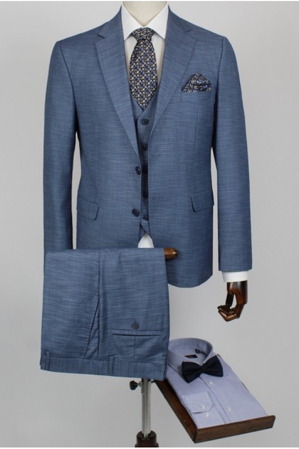 Man's blue suit  