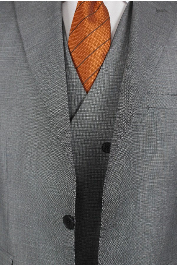 Man's grey suit mixed wool