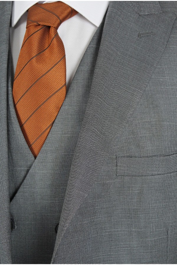 Man's grey suit mixed wool