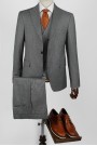 Man's grey suit mixed wool