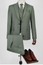 Man's green suit mixed wool