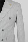 Man's light grey  suit  mixed wool