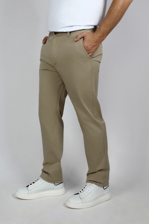  Man’s beige chinos pants 