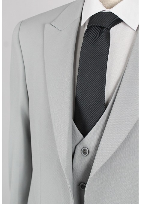 Man's light grey suit  mixed wool