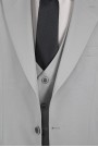 Man's light grey suit  mixed wool