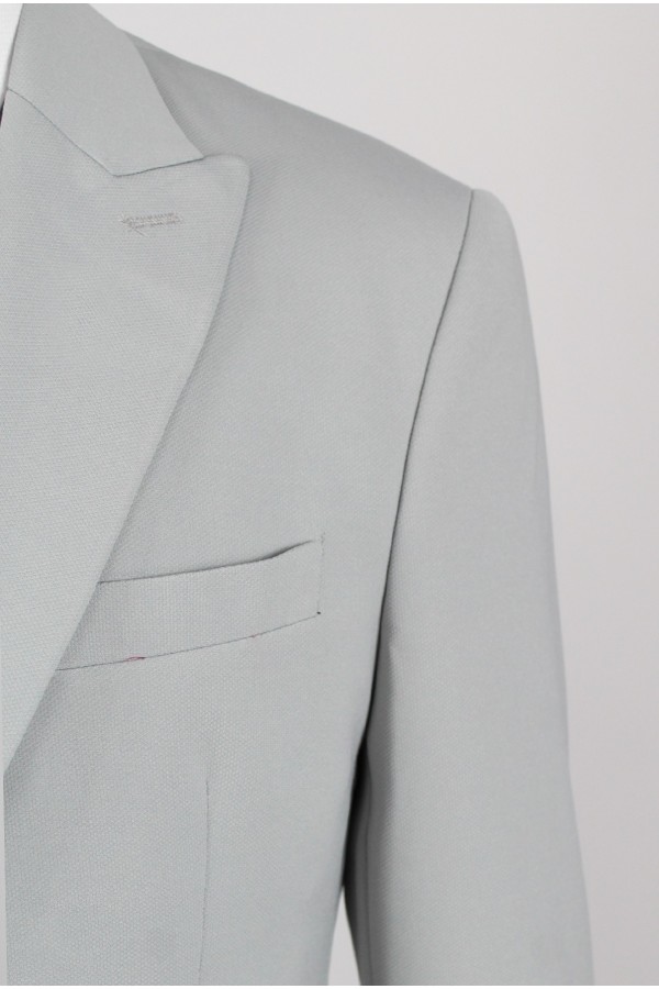 Man's light grey suit  mixed wool