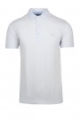 Man’s whie t-shirt polo