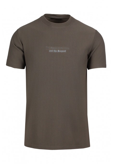 Man’s brown cotton t-shirt 