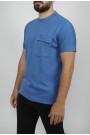 Man’s  blue oversized t-shirt 